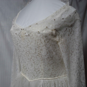 1950's Wedding Dress Restoration 4 wedding gown was purchased in 1953